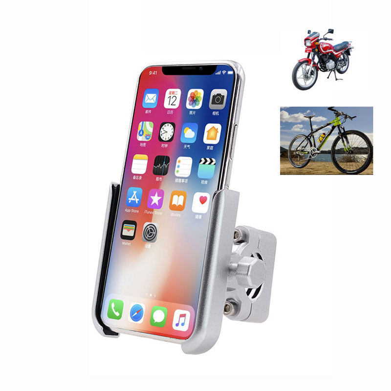 1PC Motorcycle Bike Mobile Phone Holder Aluminum Bicycle Riding Bracket GPS Mount Handlebar Stand Support 3.5-6.5inch Smartphones