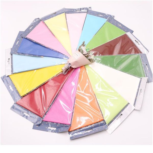 10pcs-bag 49x49cm Tissue Paper Flower Wrapping Paper Gift Packaging Craft Paper Roll Wine Shirt Shoes Clothing Wrapping jllrpu