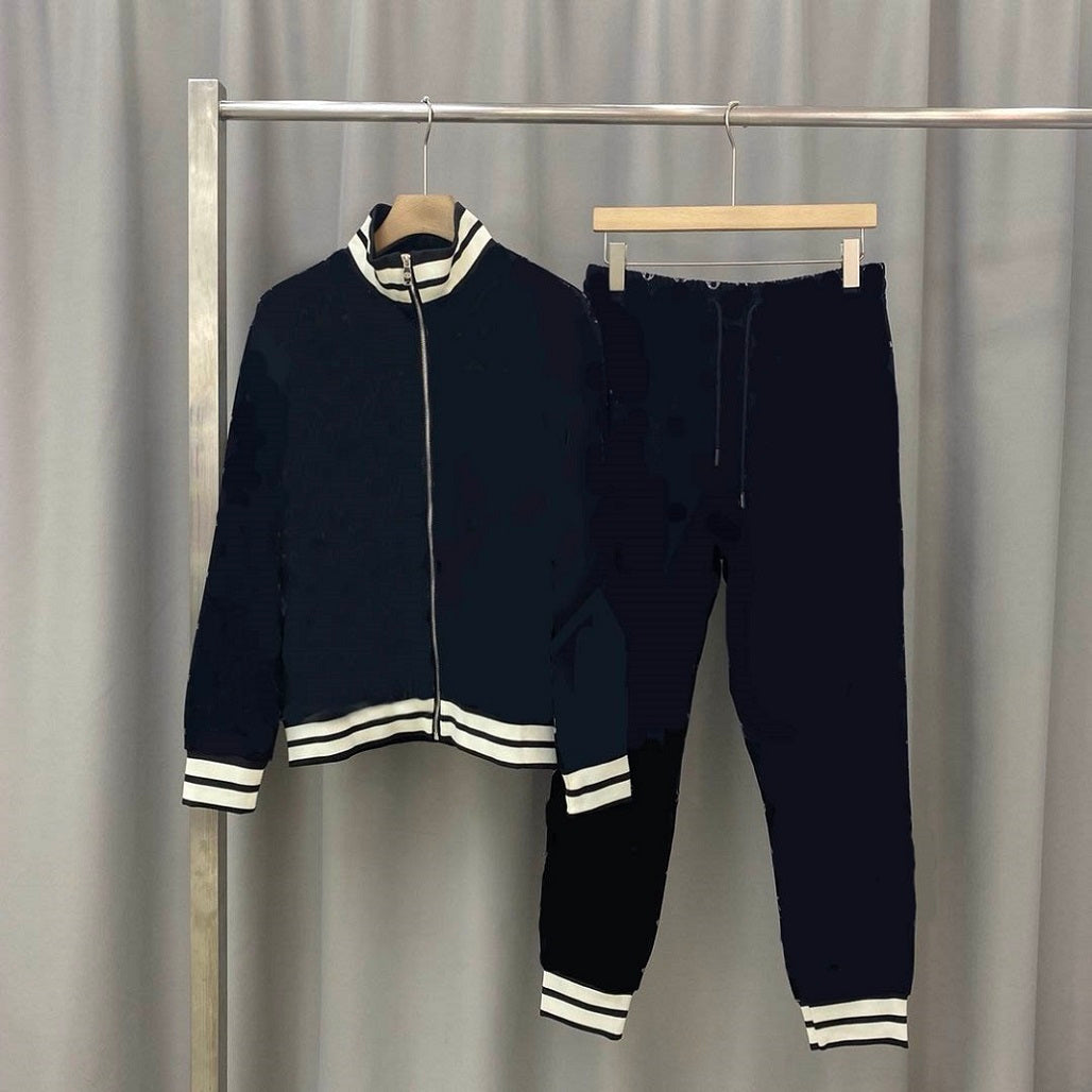 Mens Tracksuits 2021 Casual Letter Print Pattern Men Autumn Spring Jacket + Joggers Sportsuit Outerwear Women Tracksuits Cardian & Pants