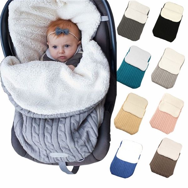 Baby Blanket For Bedding Stroller Super Soft Warm Infant Boys Girls Sleeping Bag Swaddle Wrap Manta Bebes Newborn 0-12 Months 201111