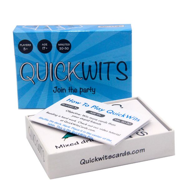 Wholesale Quickwits Party Card Game A Fun and Social Adults Game Fast paced adult party game Trading Card Games