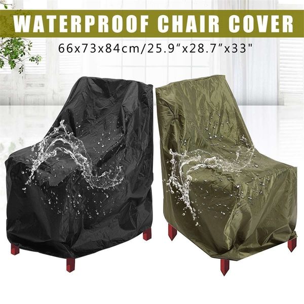 Dustproof Waterproof Chair Cover Heavy Duty Dust Rain Sofa Cover for Outdoor Yard Garden Patio Furniture Protective Accessories Y200104