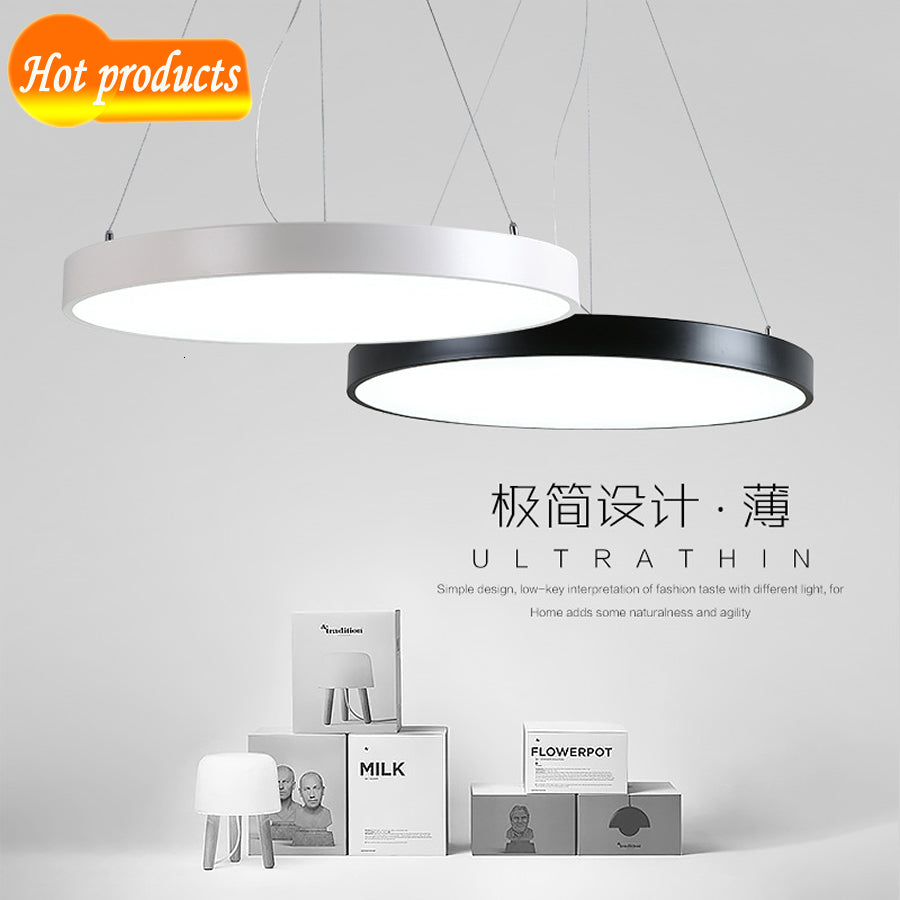 Ultra Thin Circle Curtain Ceiling Lamp Led Car Wired Food Room Hanging Kitchen Office Light U19c