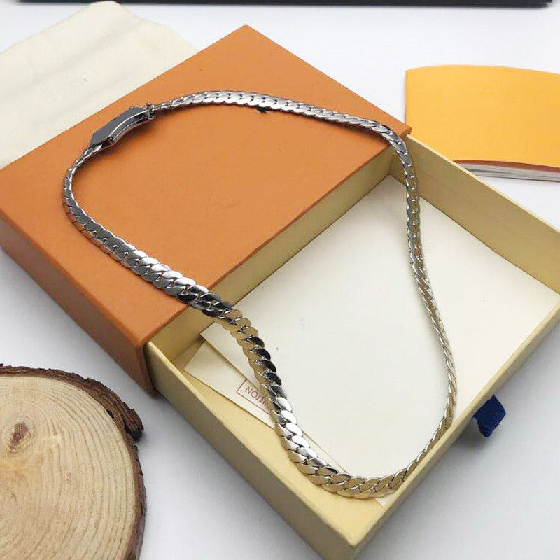 70CM Top Punk Stainless Steel Necklace Desinger Chains for Men Women Famous Curb Cuban Link Chain Chokers Vintage item