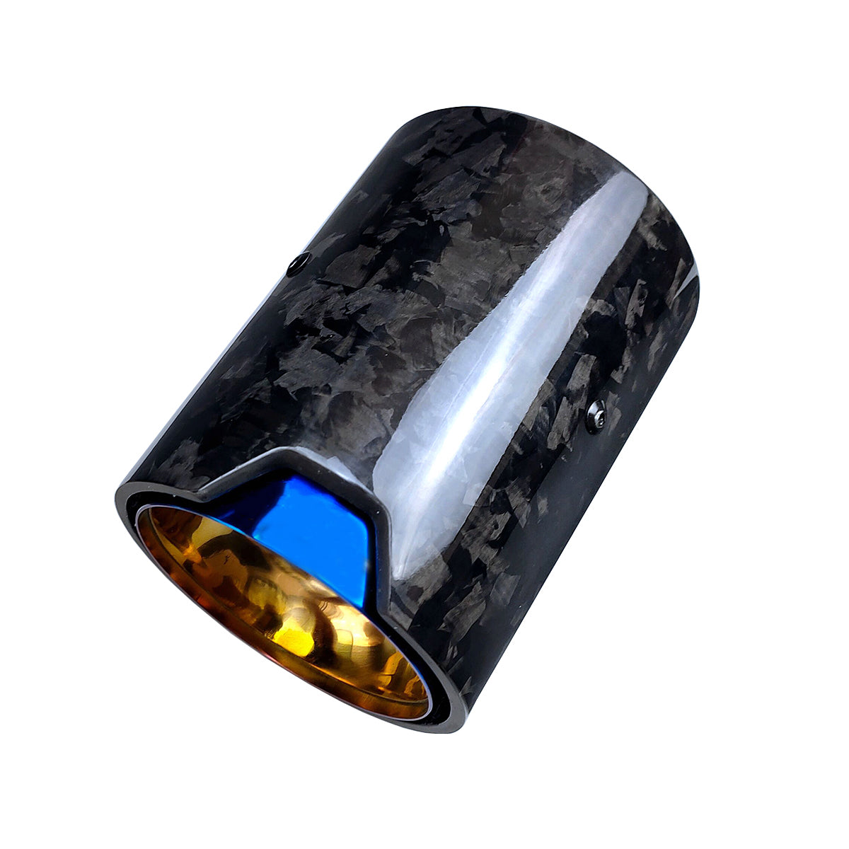 GTPARTS M Performance Forged carbon fiber Exhaust Tip muffler pipe for BMW M2 F87 M3 F80 M4 F82 F83 with Burnt Blue inner pipe