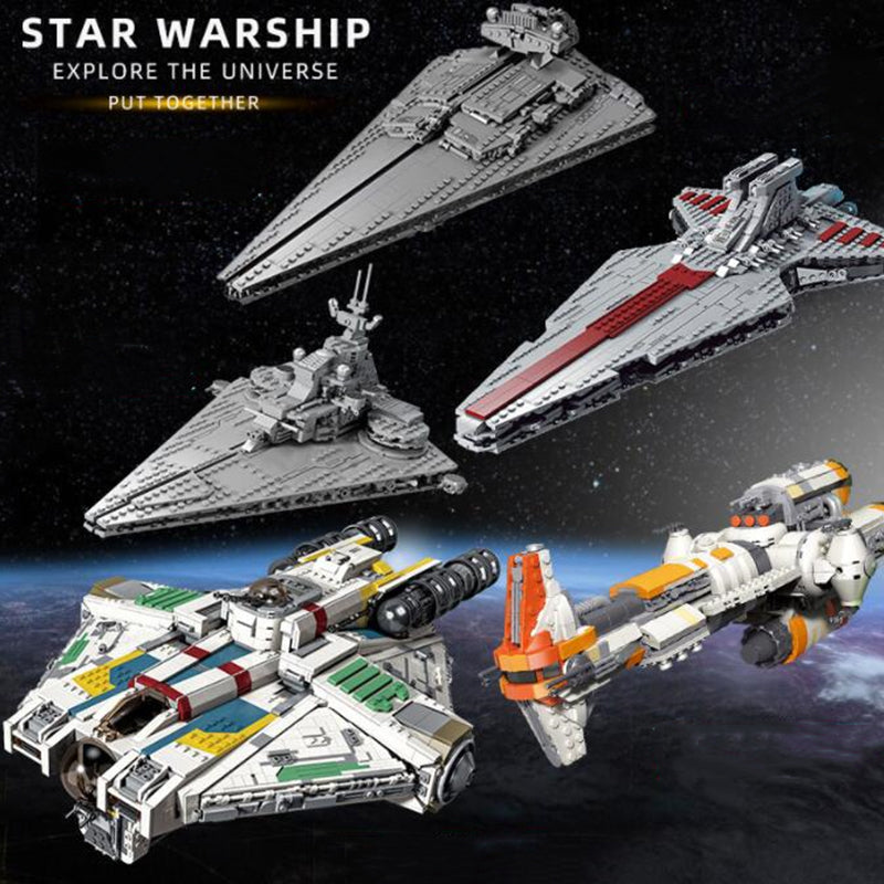 Block Minifigures Lepin Marvel Star Movie Series Blocks Spacecraft Victory-class Destroyer Model Building Block Set Brick Toys Kids Christmas Gift