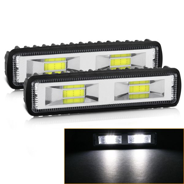 LED Headlights 48W For Auto Motorcycle Truck Boat Tractor Trailer Offroad Working Light COB LED Work Light Spotlight Work Light
