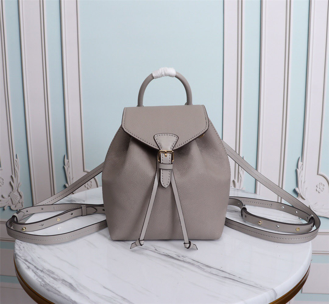 Designer BACKPACKS WOMEN luxurys leather Handbag Embossing flowers messenger shoulder bag Totes School Bag Solid color black white brown