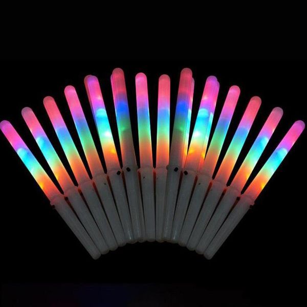 2020 LED Cotton Candy Glow Glowing Sticks Light Up Flashing Cone Fairy Floss Stick Lamp Home Party Decoration