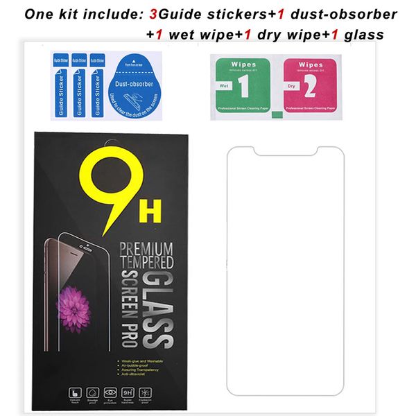 9H Tempered Glass Screen Protector for iPhone 13 12 11 Pro Max XS XR 7-8 Plus Samsung 0.3mm Thickness
