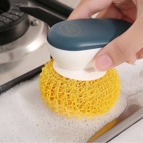 Nano Cleaning Brush Kitchen Pot and Dishwashing Brush Household Cleaning Brush Replaceable Fiber Ball Free Shipping