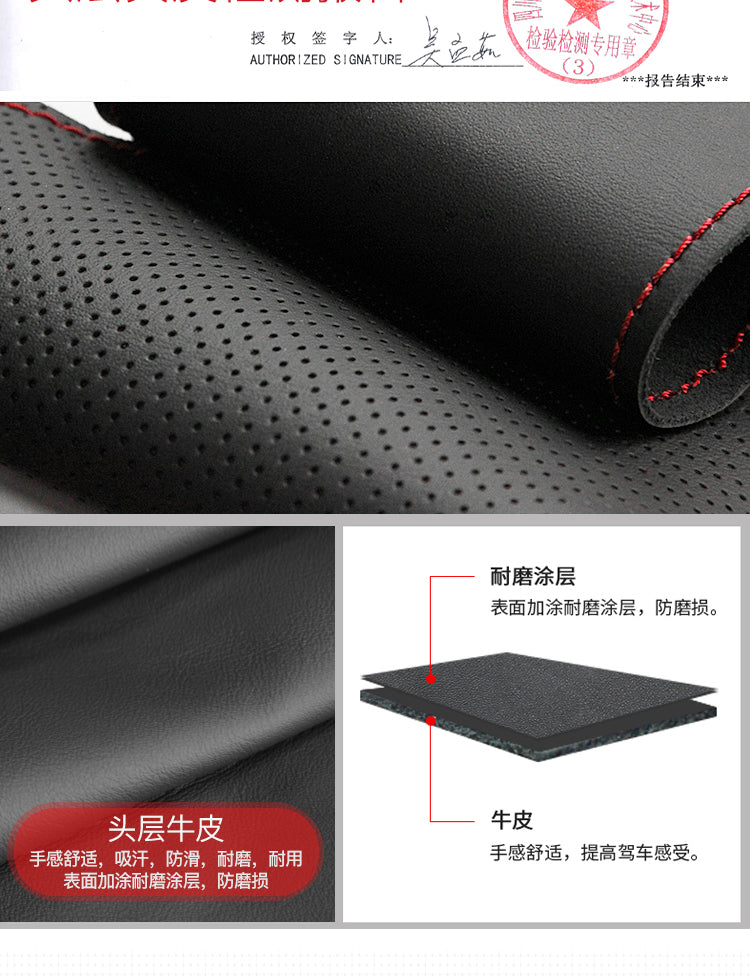 For VOLKSWAGEN Golf7 6gti Lamando Sagitar polo Sciricco Rline DIY Custom hand stitched suede car steering wheel cover