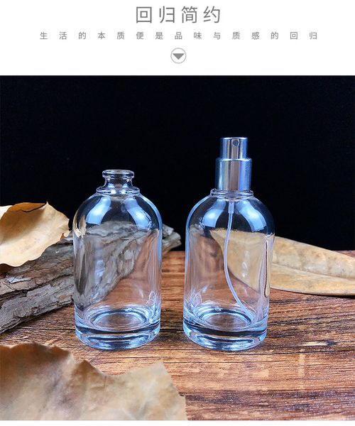 30-50 ml Crystal Dropper Bottle for Essential Oils Glass Refillable empty portable travel golden spray cap containers Perfume Bottles