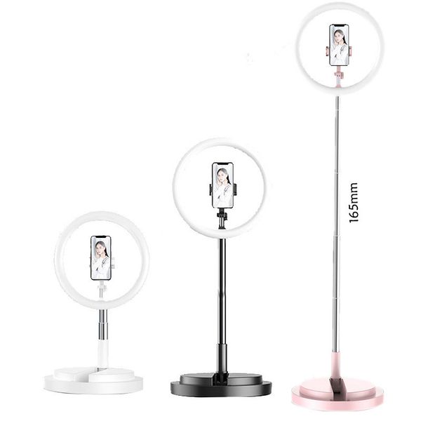 Lâmpada de suplemento dobrável Y2 Luz portátil Phone Mobile Broadcast Stand LED Ring Lamp Ring Desktop Anchor Beauty Lâmpada de beleza