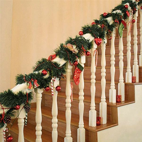 5.5 Meters-roll Green Leaf Vine Corridor Decorative Flowers Wreaths Cheap Artificial Fake Plants Christmas Decoration For Home