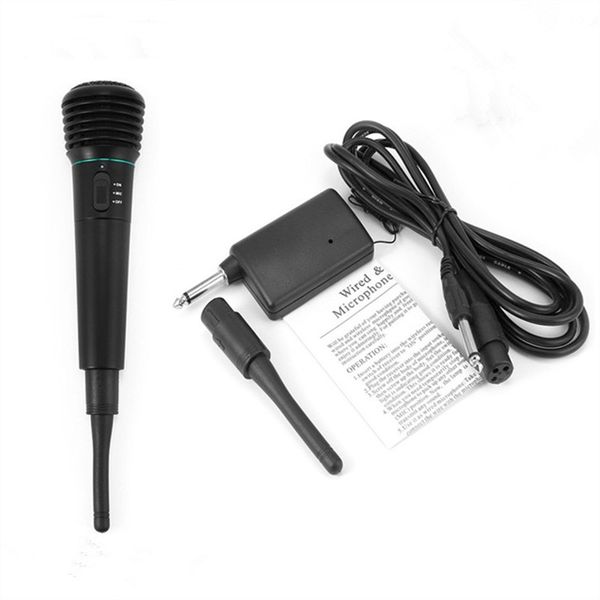 WK-308 Professional Karaoke Microphone Wired Wireless Dynamic Microphone Receiver Studio UHF For KTV Singing Speech Amplifiers