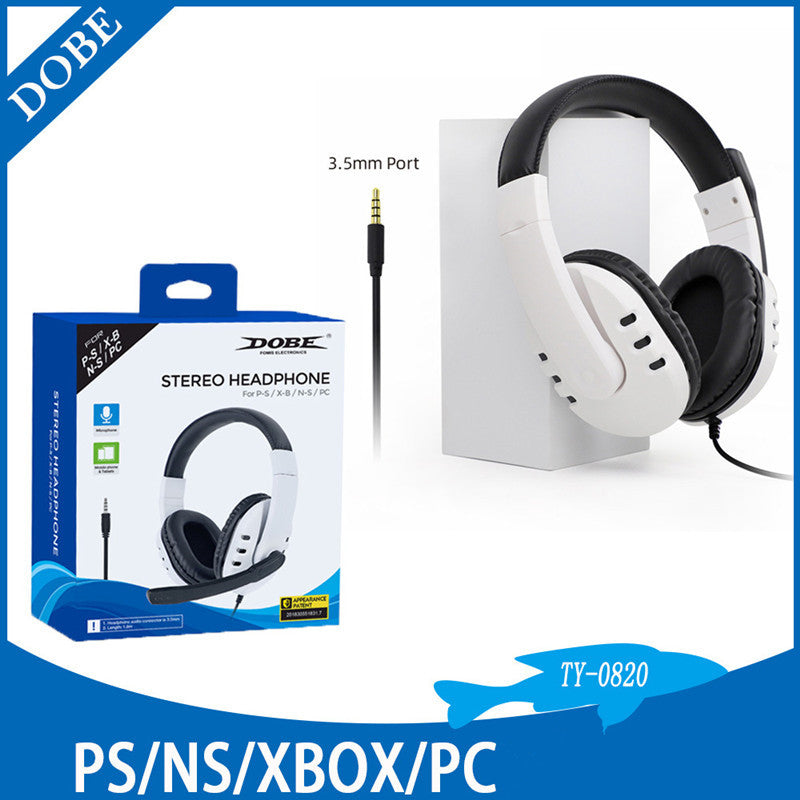 PS5 Gaming Headset Retractable Headband Noise Cancelling MIC Wired Headphones for PS5-PS4-Switch-ONE-360-PC with Retail Packing DHL Free
