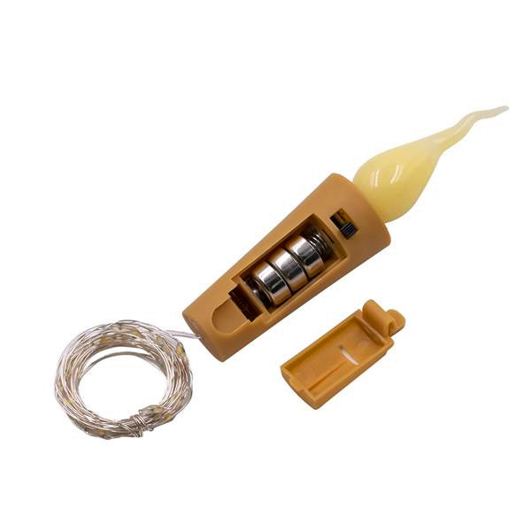 free delivery 10x Warm Wine Bottle Candle Shape String Light 20 LED Night Fairy Lights Lamp