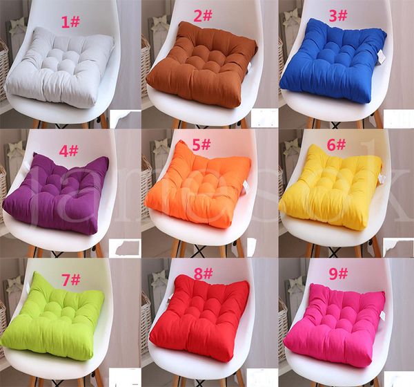 40*40cm Seat Cushion Non-slip Soft Comfort Seat Mat Seat Pad Patio Solid Color Indoor Dining Office Chair Cushion DB476