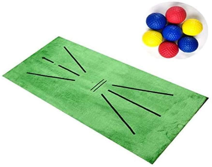 Golf Training Mat for Swing Detection Batting Mini Golf Practice Training Aid Game and Gift for Home Office Outdoor Games Mats