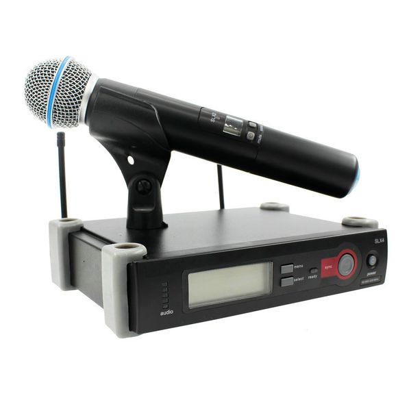 Top Quality UHF Professional SLX24 BETA58- Wireless Microphone Cordless Karaoke System With Handheld Transmitter