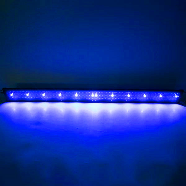 New Design 24W 156LED Full Spectrum Water Lamp 47.2inch Black US Standard Aquarium Lights (Suitable For 47.2-55.1inch Long Aquarium)