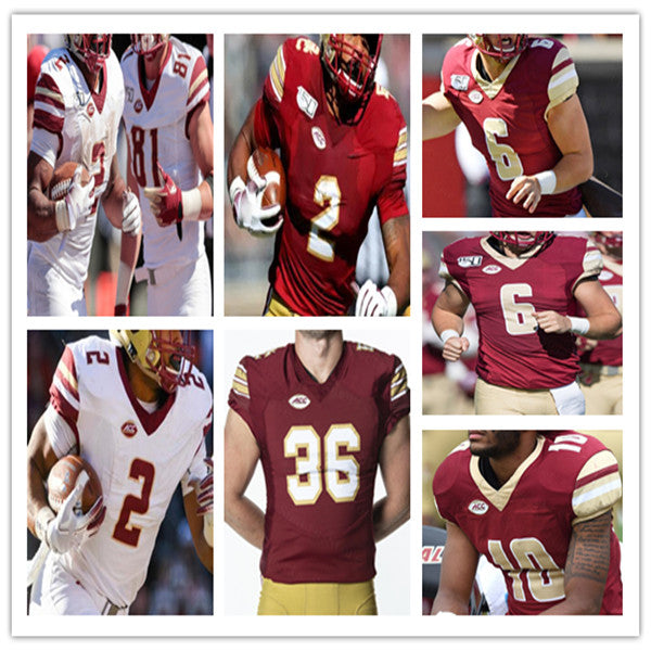Boston BC College Football Jerseys Phil Jurkovec Pat Garwo III Alex Broome Zay Flowers Jaelen Gill George Takacs Jaden Williams Vinny DePalma Donova