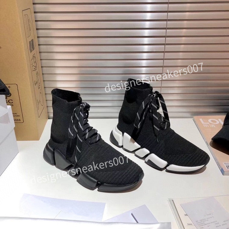 top Woman platform Running Shoes Triple Black White Sports Skateboarding High Low Cut Flax Mens Trainers Sneakers fz201003