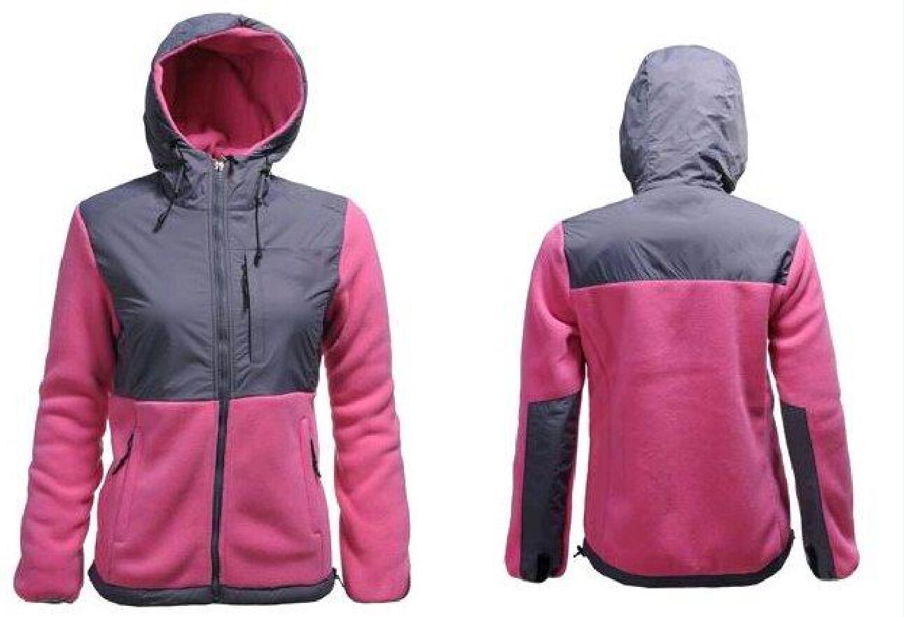 HOT Winter Down Ski Fleece Womens Fleece Hooded Jacket , Winter Outdoor Sports Warm Fleece Sweatshirt Outerwear Men Kids SoftShell jackets