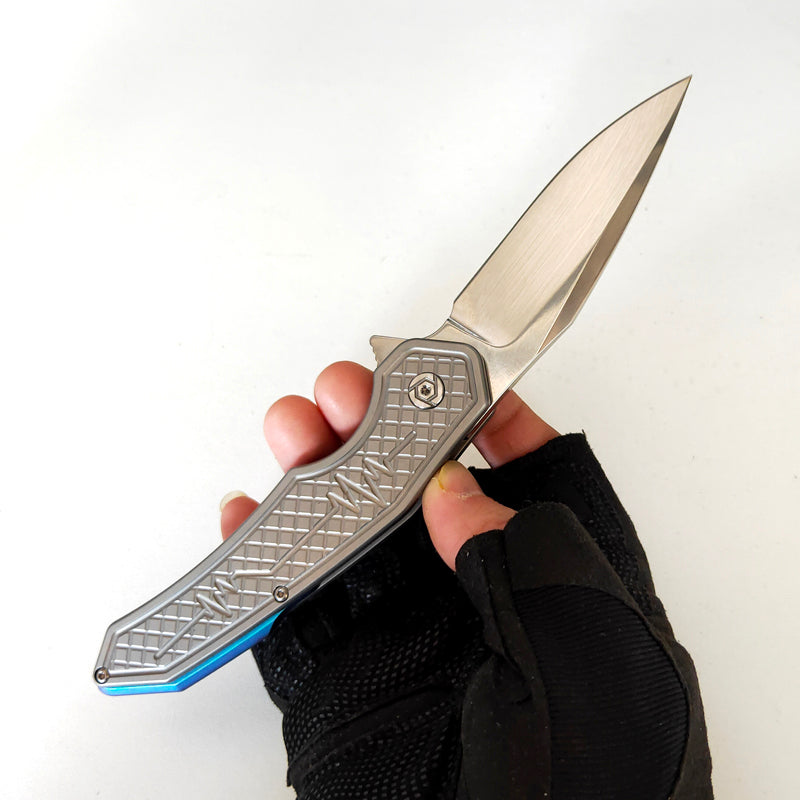 Limited Customization Version Bentley Flipper M390 Knives Gentleman High End Titanium Folding Knife Outdoor Equipment Tactical Camping Hunting Tools