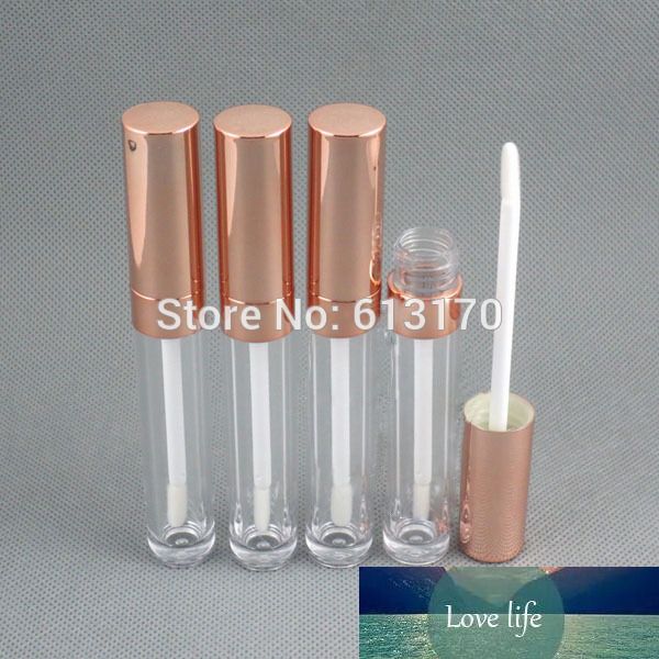 Free shipping 6ml lip gloss tubes,Rose Gold Cap,Cylinder Lip stick packing container,Empty DIY lip balm bottle 50pc-lot