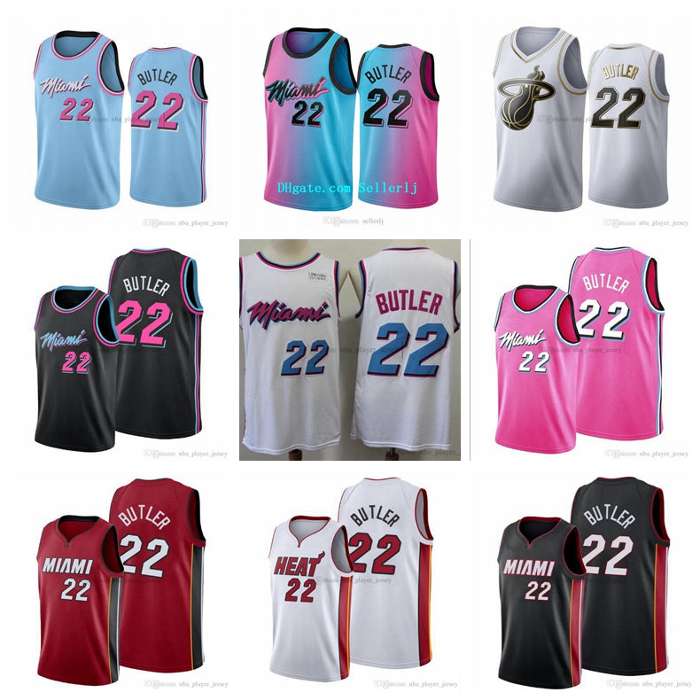 Men Youth 3 Wade 14 Hero Jimmy Butler Miami&#13;Heat&#13;Blue Pick City 2020-21 Basketball Jersey 01