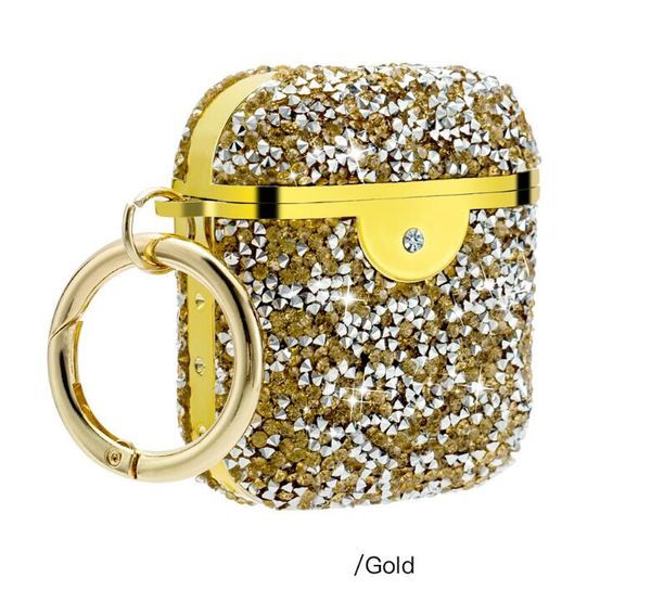 suitable for Apple AirPods pro rhinestone earphone shell with diamond glitter three-generation Bluetooth protective cover wireless earbuds