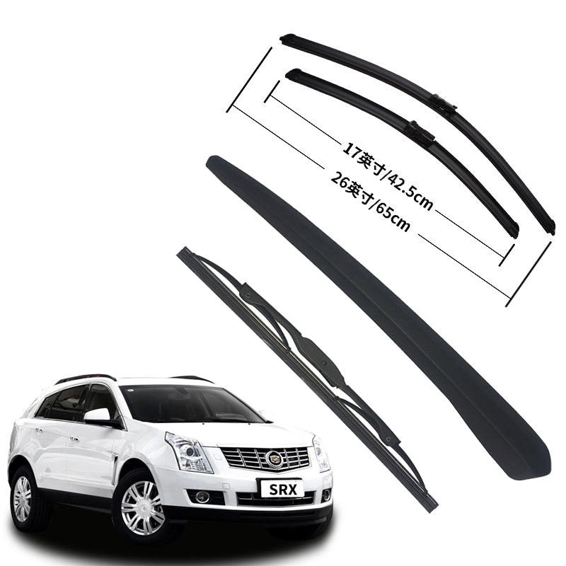For Cadillac SRX 2010-2016 Car Auto Exterior Front REAR Window Windshield Wiper Arm Blade Replacement Frame Trim
