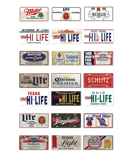 2021 Belgian Beer License Plate Number Plaque Tin Sign Wall Pub Shop Home Scarf Living Room Garage Wall Art Decor Car Metal Poster