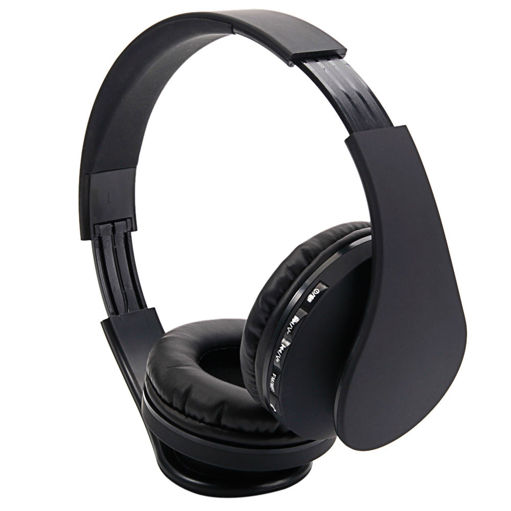 HY-811 Foldable Headphone Clear Voice Beats FM Stereo MP3 Player Wired Bluetooth Headset Black Headphones Fast Shipping