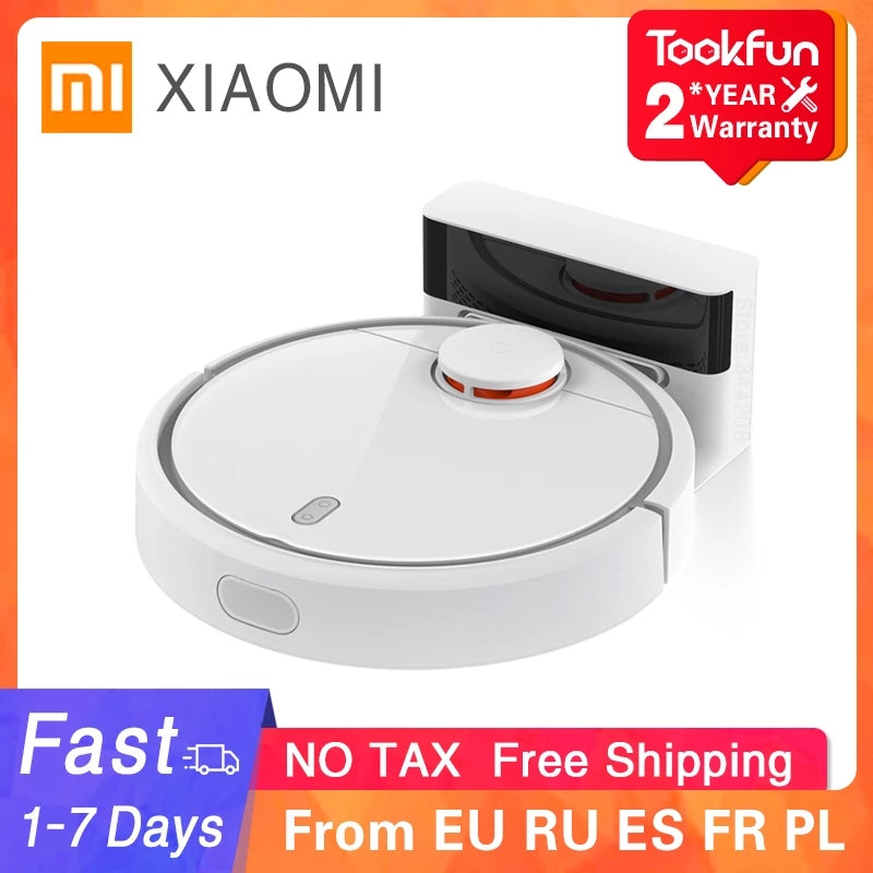 XIAOMI MIJIA Mi Sweeping Mopping Robot Vacuum Cleaners for Home Auto Dust Sterilize 2500PA Cyclone Suction Smart Planned WIFI