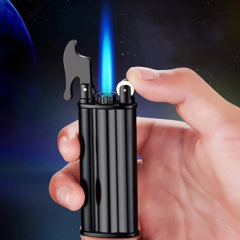 New Windproof Metal Butane Gas Lighter Jet FlameTorch Flint Cigar Pipe Lighter Smoking Accessories Gadget For Man Gift