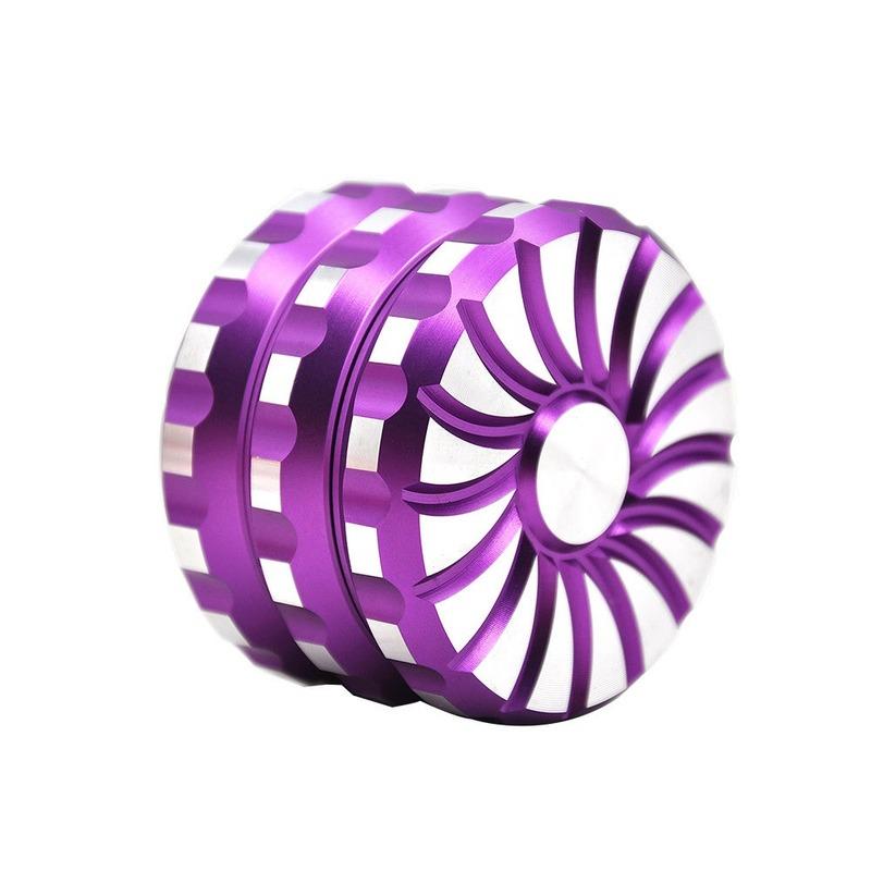 Grinders 60mm 3 layer aluminum alloy smoke grinder for women adult metal grinders tire pattern shape Herb