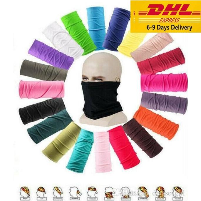 DHL Ship Outdoor Sports Cycling Protective Mask Neck Gaiter Biker&#039;s Tube Bandana Scarf Magic Head Face Wristband Beanie Cap FY7026