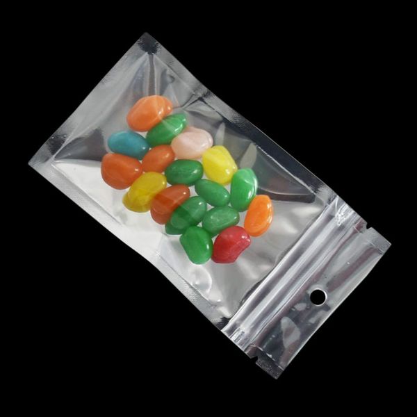 mylar sour gummies candy packing bags Resealable transparent silver polyester film aluminium plastic packaging food bag with zipper