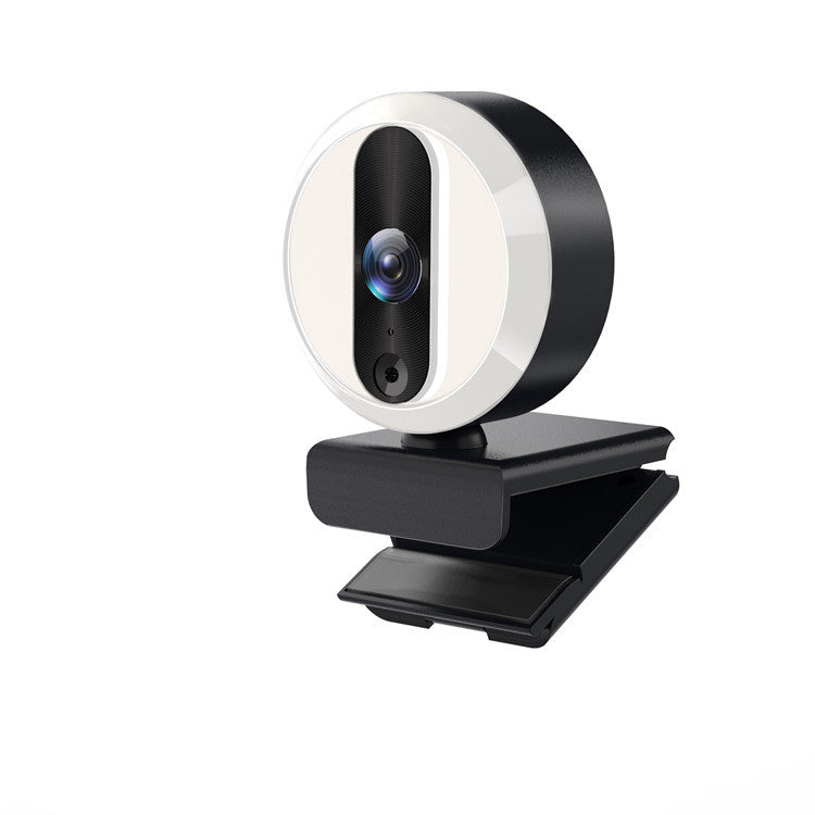 Full HD 1080P Webcam with Ring Light, Web Camera Auto Focus with Microphone for PC Laptop, Advanced Auto-Focus, Adjustable Brightness