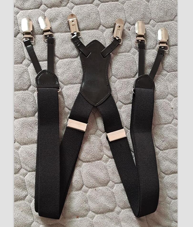 hot Factory Direct Men&#039;s and women Suspenders Six Clip 3.0 Printing Strap