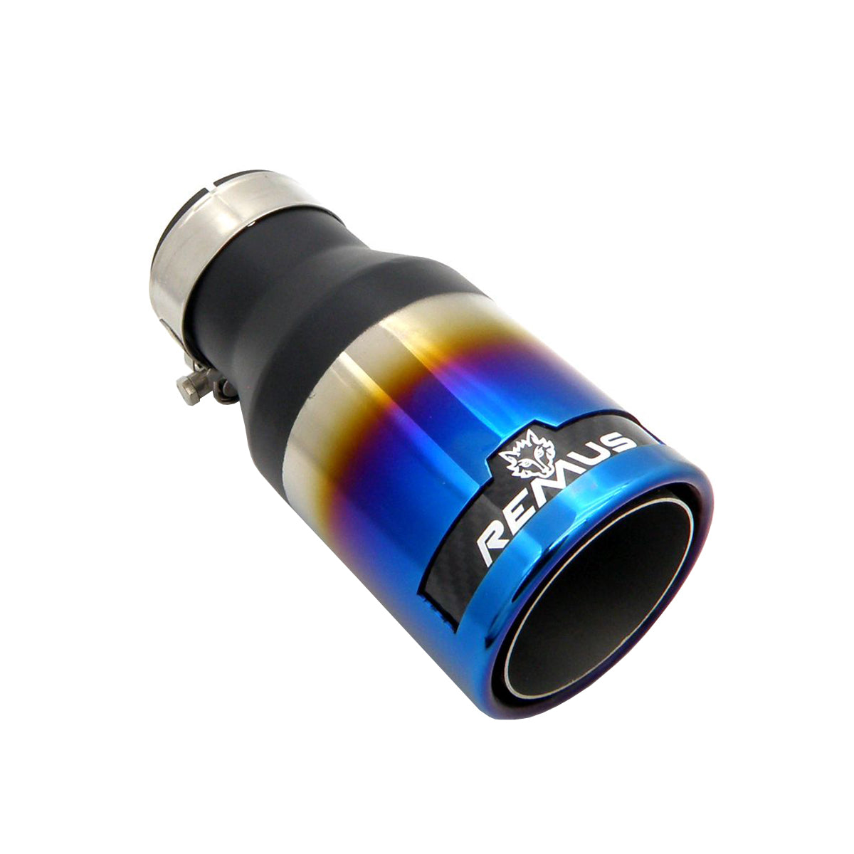 Car Universal Remus-logo Stainless Steel Exhaust muffler Tip with Burnt Blue Color End Pipe for BMW BENZ Audi VW Golf Parts