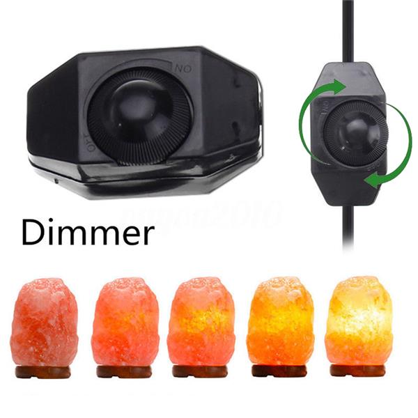 Newest Design Premium Quality Himalayan Ionic Crystal Salt Rock Lamp with Dimmer Cable Cord Switch UK Socket 1-2kg - Natural Night Lights