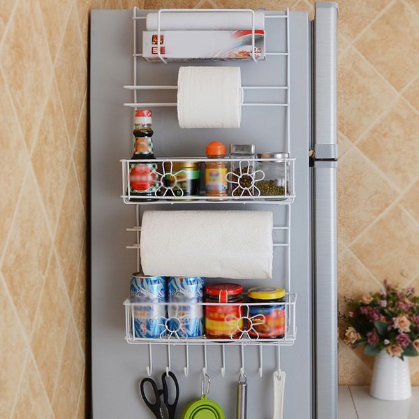 Refrigerator Rack Side Shelf Sidewall Holder Multifunctional Kitchen Organizer Household Multi-layer Fridge Storage Holders Y200429