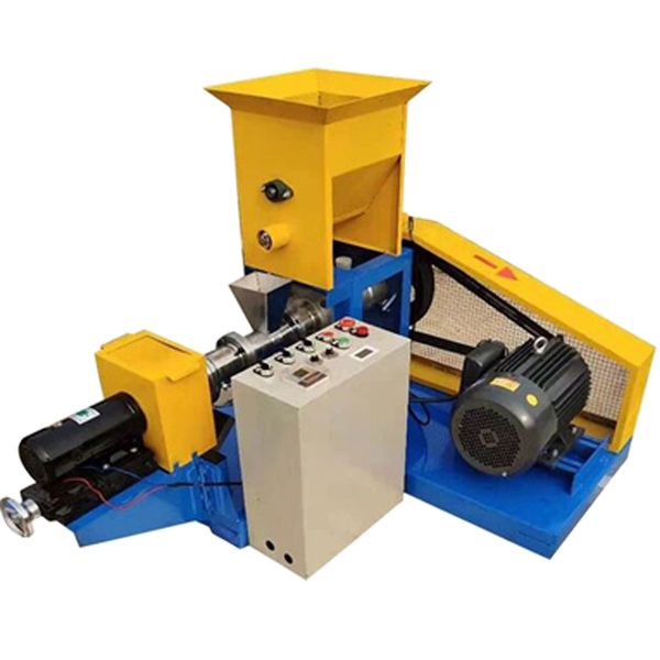 2020 small extruded pet feed machine-aquarium fish, shrimp, crab, bullfrog floating feed pellet extruder can produce various shapes 300-350k