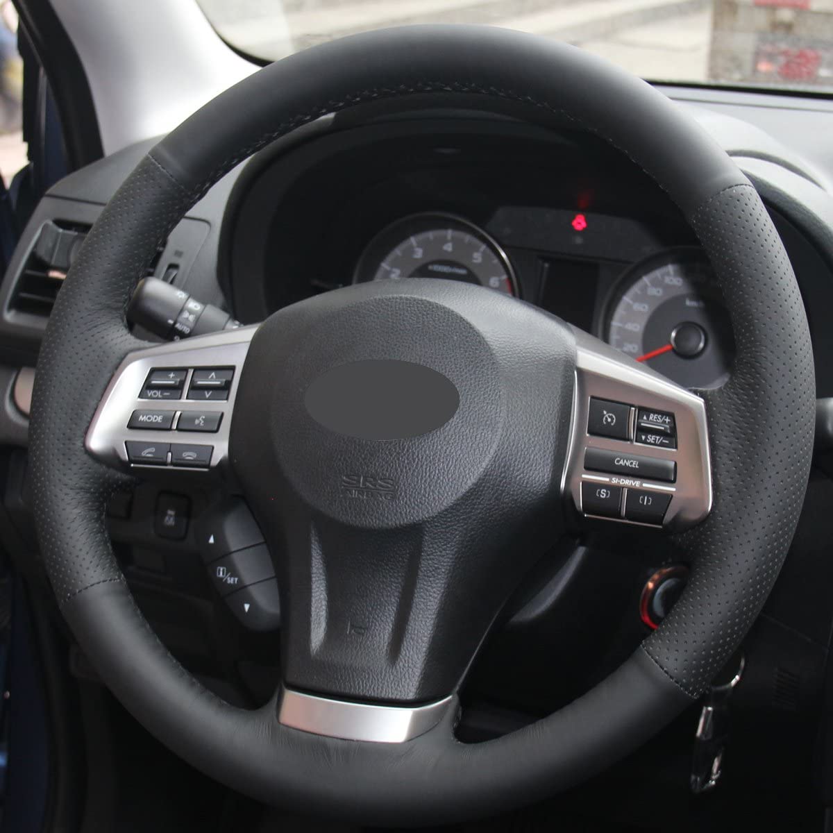 DIY Genuine Leather Auto Custom steering wheel covers for Subaru Forester XV Crosstrek - Legacy -Impreza Outback car Accessories