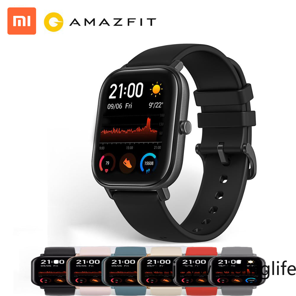 Xmi Global Version Amazfit GTS Smart Watch 5ATM Waterproof Swimming Smartwatch 14 Days Battery Music Control For Android FY8173
