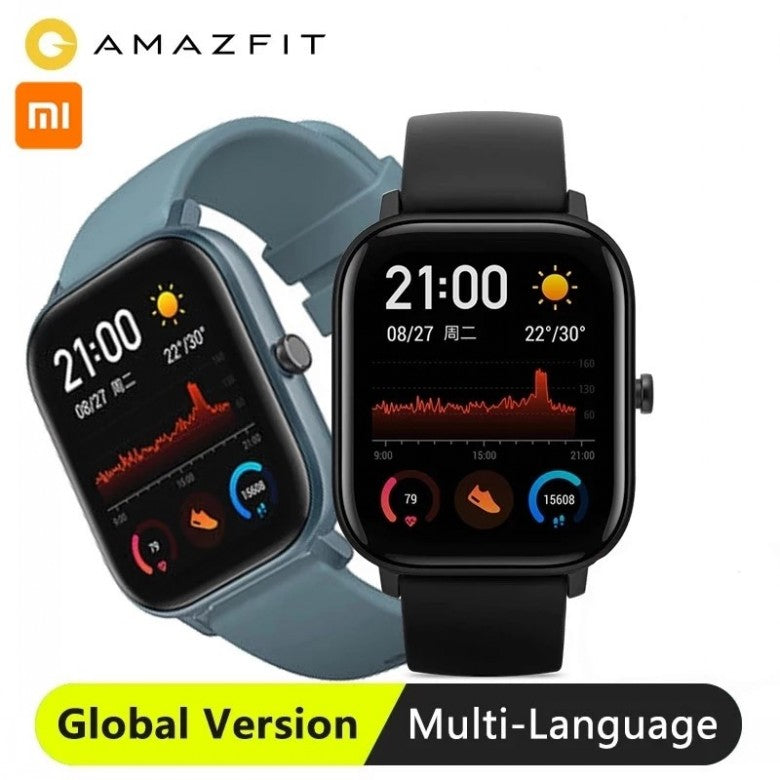 Xmi Global Version Amazfit GTS Smart Watch 5ATM Waterproof Swimming Smartwatch 14 Days Battery Music Control For Android FY8173